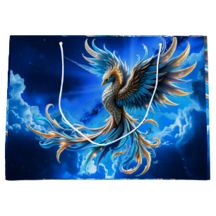 Phoenix of the Sapphire Dawn Large Gift Bag