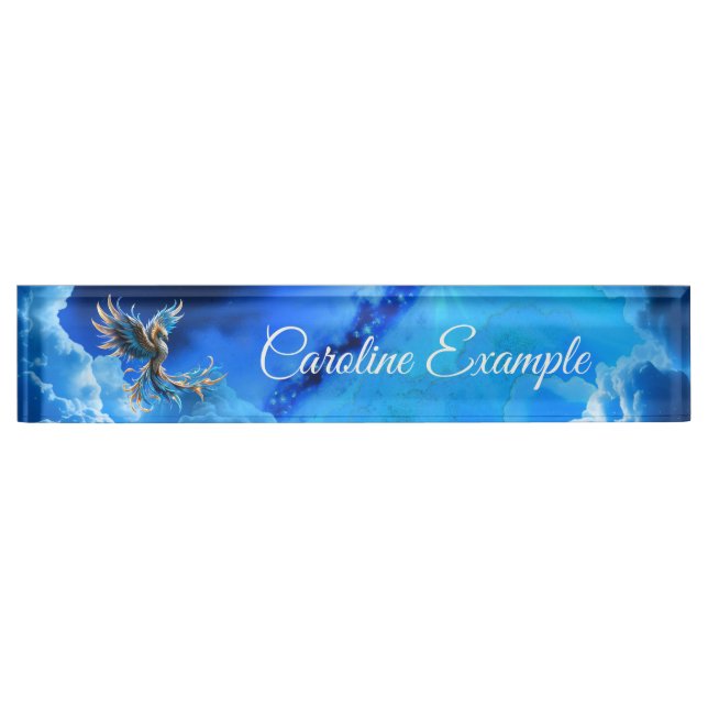 Phoenix of the Sapphire Dawn  Nameplate (Front)