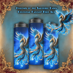 Phoenix of the Sapphire Dawn  Thermal Tumbler