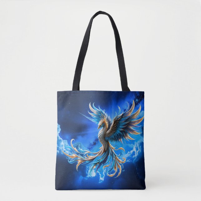 Phoenix of the Sapphire Dawn  Tote Bag (Front)