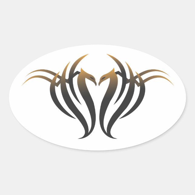 Phoenix Oval Sticker (Front)