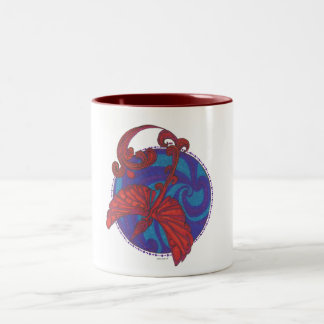 Phoenix Over Water 2 Tone Mug