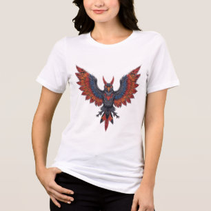 phoenix owl bird avery Tri-Blend shirt