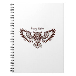 Phoenix Owl – Fiery Vision Notebook