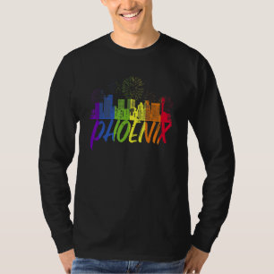 Phoenix Pride Skyline Pride Parade Phoenix T-Shirt