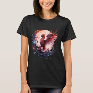Phoenix Reborn Fire Phoenix Bird Mythical Bird Rej T-Shirt