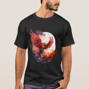 Phoenix Reborn Mythical Bird Fire Phoenix Bird Rej T-Shirt