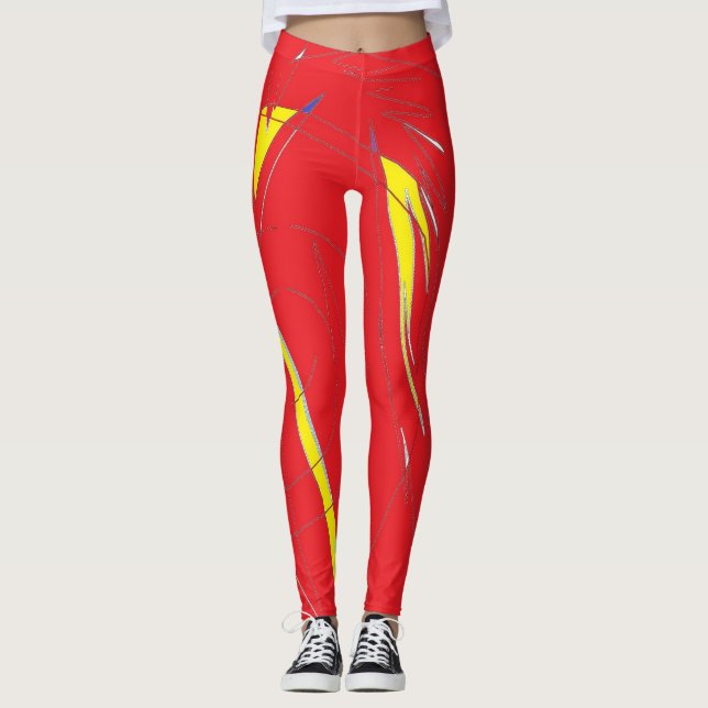 Phoenix Red Leggings (Front)