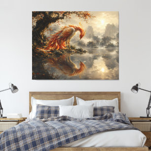 Phoenix Reflection of Silence Canvas Print