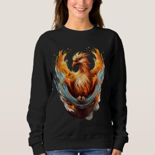 Phoenix Rejuvenation Mythical Bird Artwork Reborn  Sweatshirt