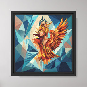 Phoenix Rise – Framed Canvas Wall Art