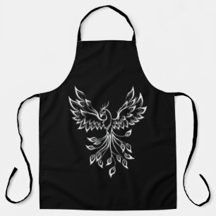 Phoenix Rises on Black  Apron