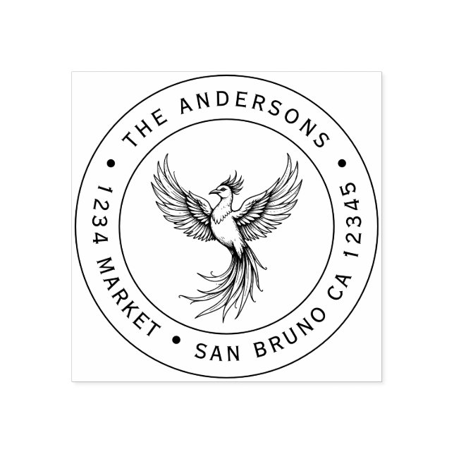 Phoenix Rising Address Stamp (Imprint)