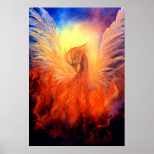 Phoenix Rising Art Print on Canvas