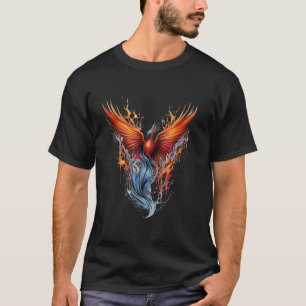 Phoenix Rising Artwork Fire Phoenix Bird Firebird T-Shirt