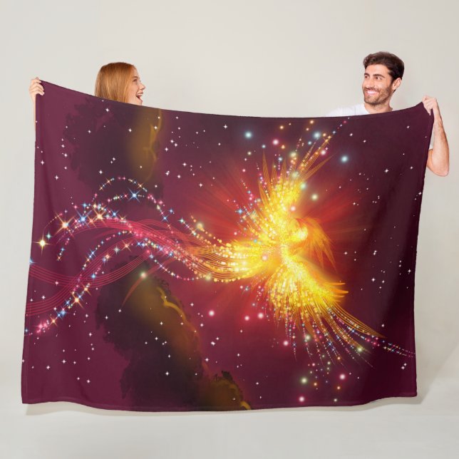 Phoenix Rising Fleece Blanket (In Situ)