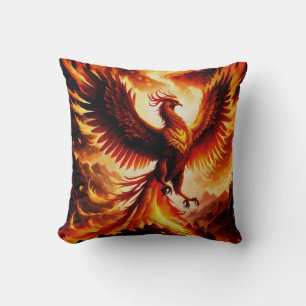 Phoenix Rising from the Ashes Cushion