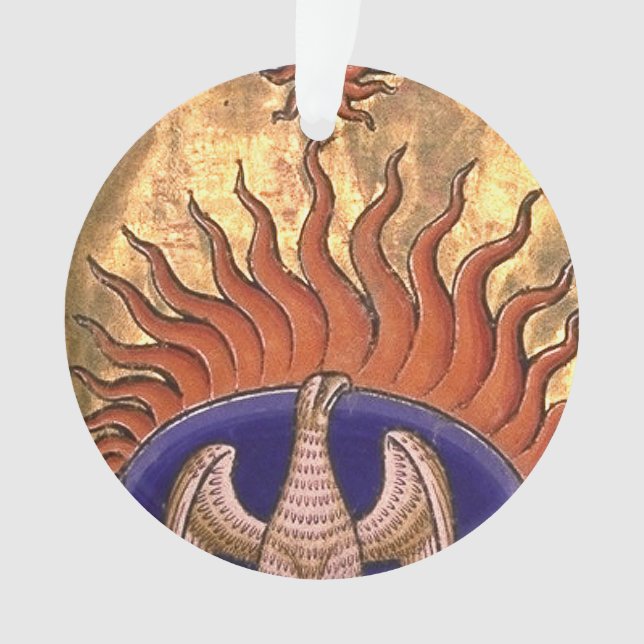 Phoenix Rising from the Ashes Ornament (Front)