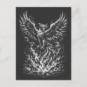 Phoenix Rising From the Flames by BurnsInHell Postcard
