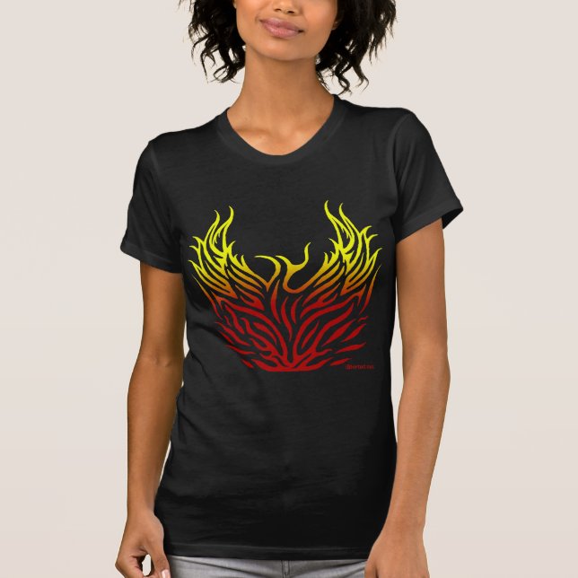 Phoenix Rising from the Flames T-Shirt (Front)