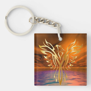 Phoenix Rising Key Ring