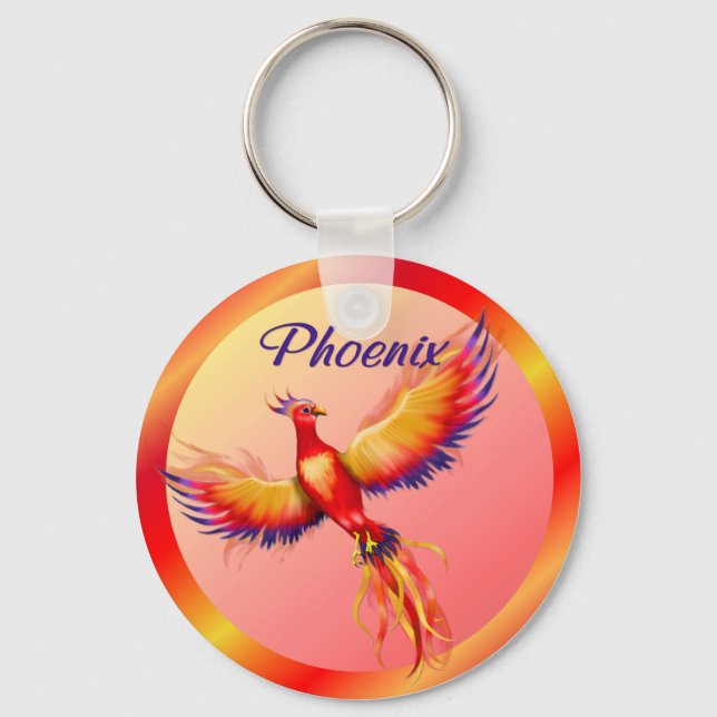 Phoenix Rising Key Ring (Front)