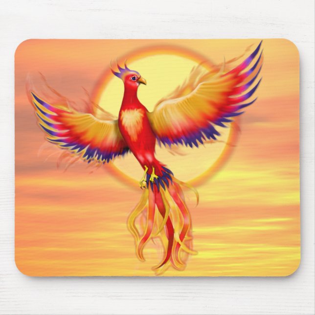 Phoenix Rising Mouse Mat (Front)