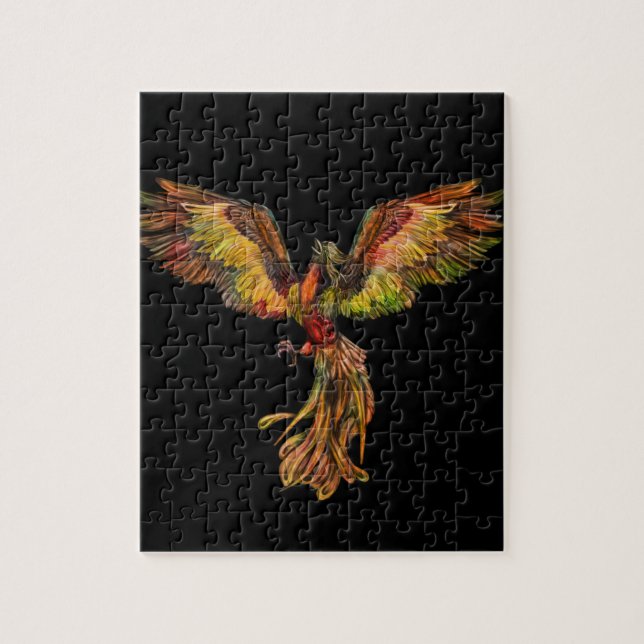 Phoenix Rising - on black Jigsaw Puzzle (Vertical)