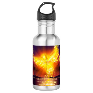 Phoenix Rising Over Water 532 Ml Water Bottle