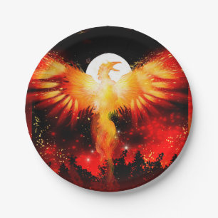 Phoenix Rising Paper Plate