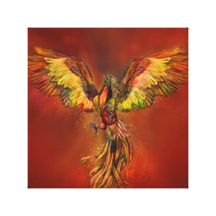 Phoenix Rising - red sky Canvas Print
