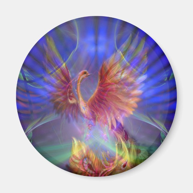 Phoenix Rising Refrigerator Magnet (Front)