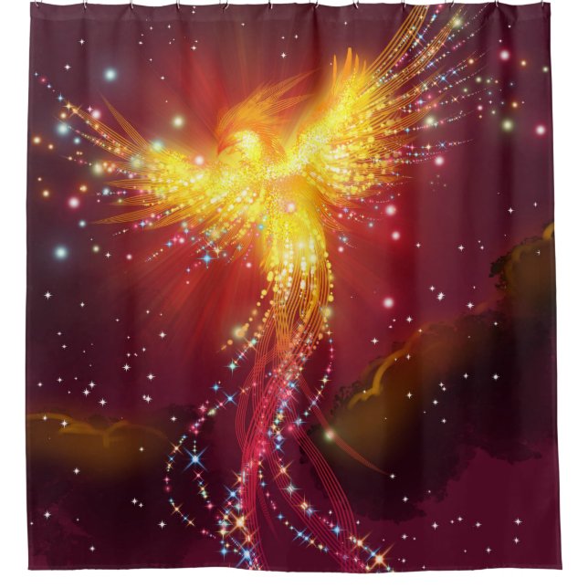 Phoenix Rising Shower Curtain (Front)