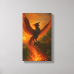 Phoenix Rising — Signature Acrylic Orrin Studios Canvas Print