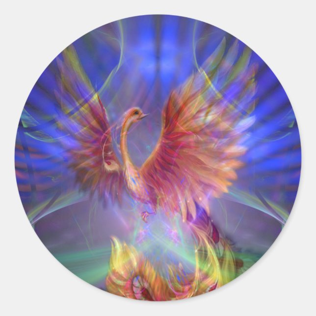 Phoenix Rising Sticker (Front)