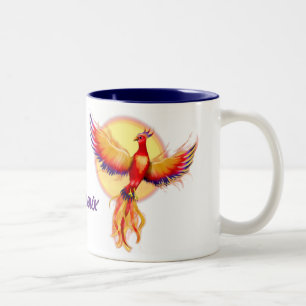 Phoenix Rising Two-Tone Coffee Mug