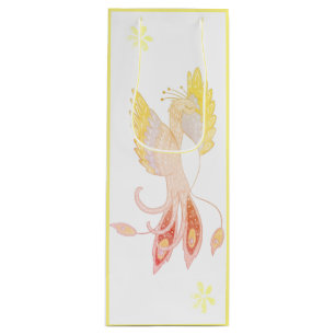 Phoenix Rising Whimsical Magical Friends Wine Gift Bag