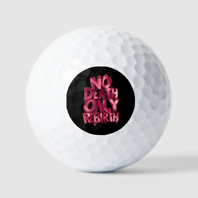Phoenix Shot – White Golf Ball, Pink Mantra Golf Balls (Front)