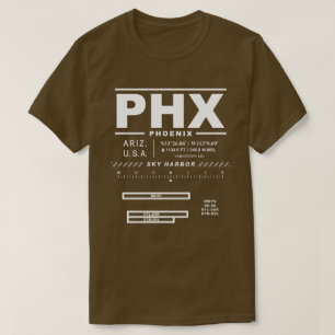 Phoenix Sky Harbour Int'l Airport PHX T-Shirt