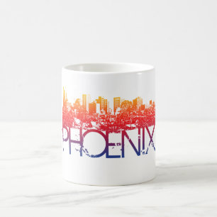 Phoenix Skyline Design Coffee Mug