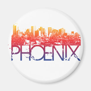 Phoenix Skyline Design Magnet