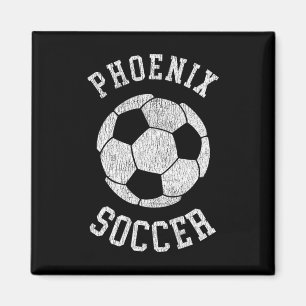 Phoenix Soccer Retro Distressed 90's Vintage Magnet