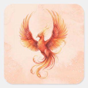 Phoenix Square Sticker
