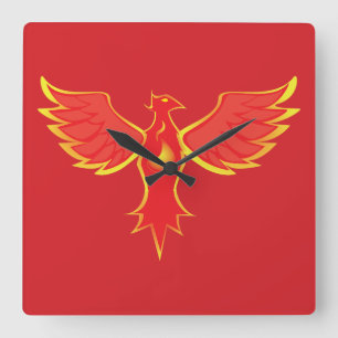 Phoenix Square Wall Clock