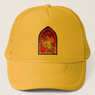 Phoenix Stained Glass Trucker Hat