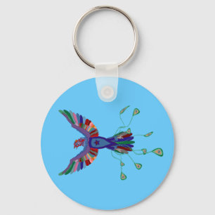 Phoenix Star Keychain