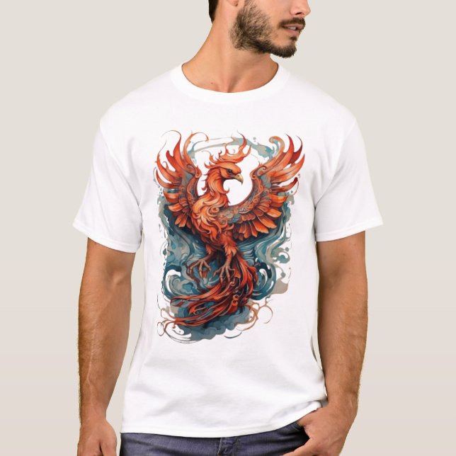 Phoenix Tattoo-Inspired T-shirt Design (Front)