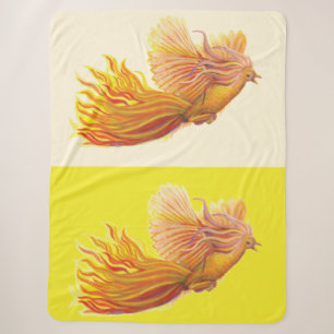 Phoenix - The Bird that is Reborn Sherpa Blanket
