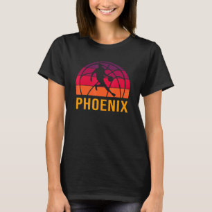 Phoenix Vintage Basketball Retro Sunset B-Ball Pla T-Shirt