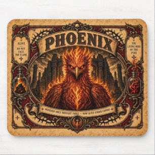 Phoenix, Vintage Circus Monster Mouse Mat